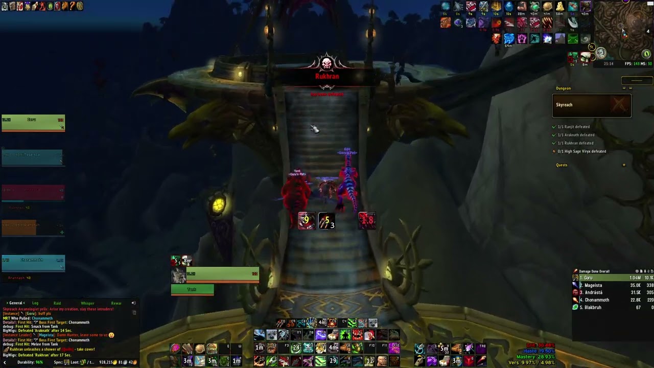 Timewalking Dungeon Beast Mastery Hunter BiS Gear Showcase - 10k DPS SKyreach