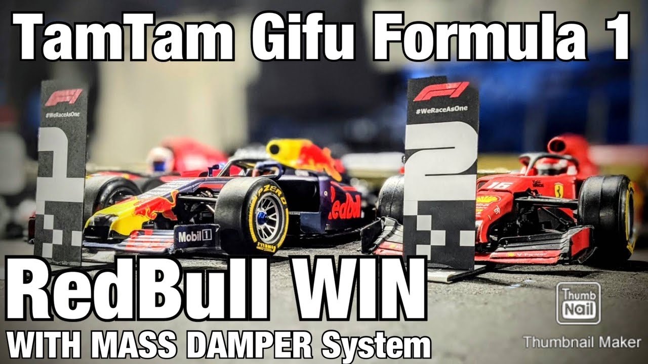 マスダンパー搭載のレッドブルホンダ4独F1 タムタム岐阜F1レースで勝利  3レーシングFGX-EVO2018  Mazepin