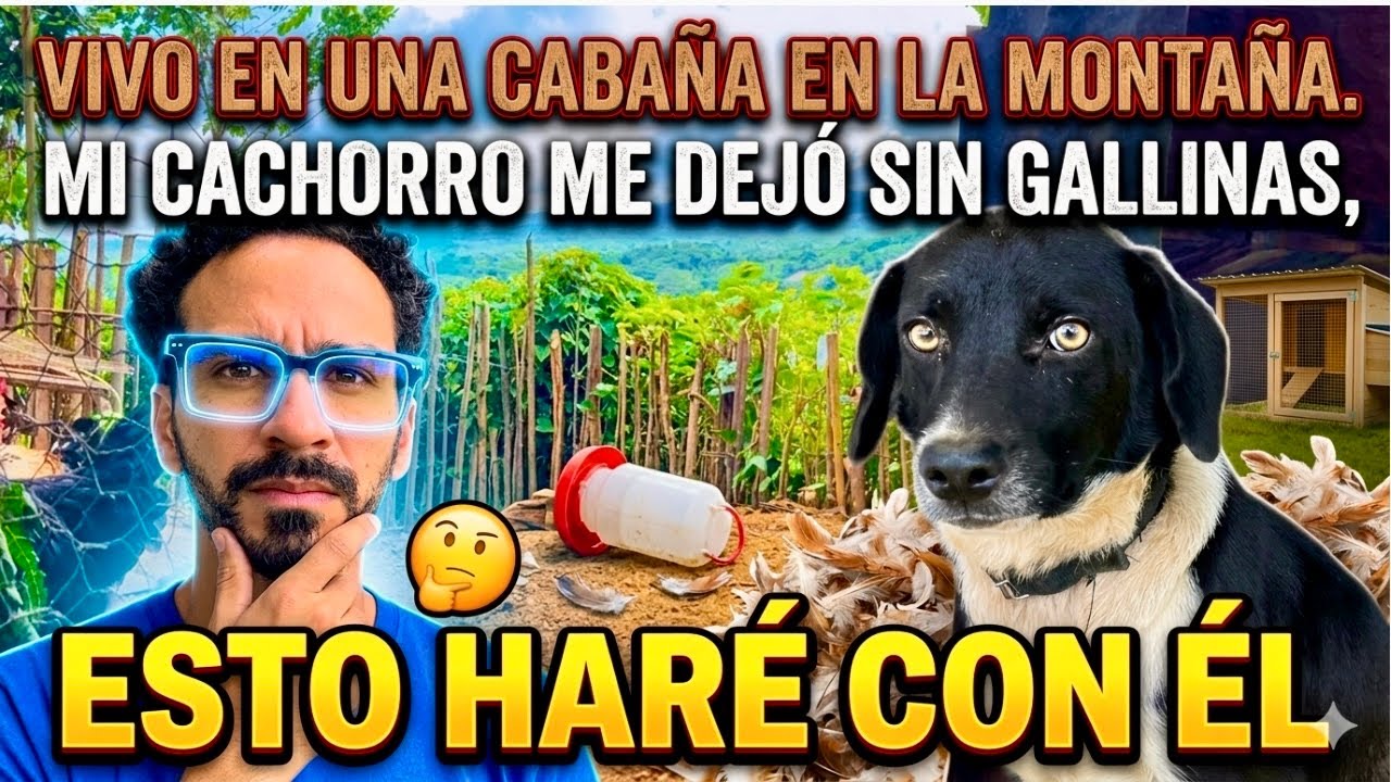 Vivo en una cabaña en la montaña, mi cachorro me dejó sin gallinas, esto haré con el 