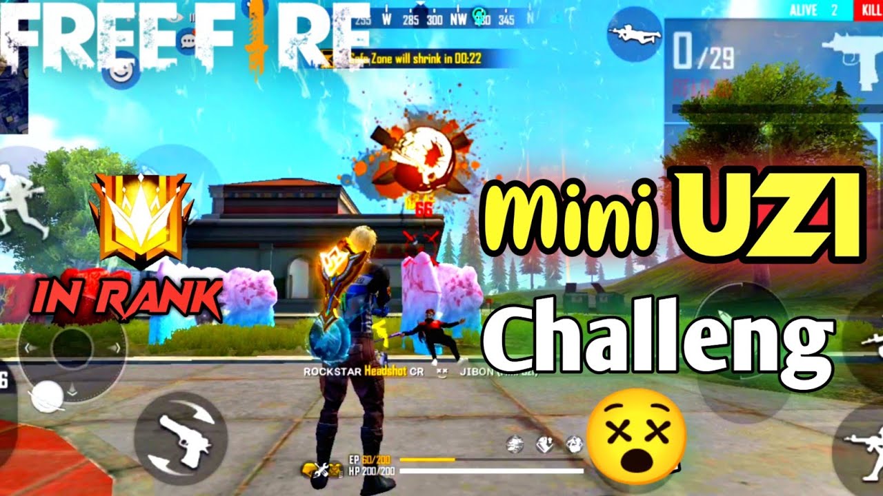 New Gun Mini Uzi Challenge 😎 | Overpowered gameplay - Garena Free Fire