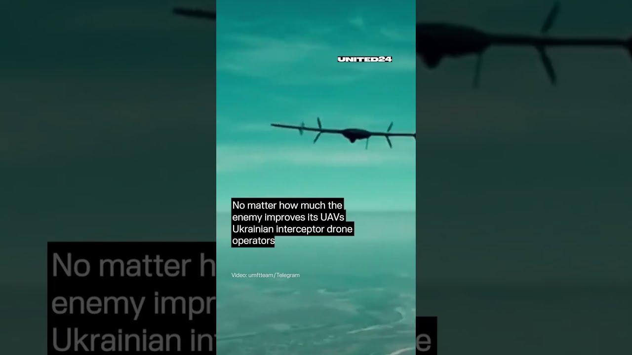 Ukrainian Interceptor Drones Continue to Hunt Russian UAVs #warinukraine