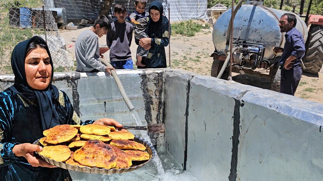Bakhtiari Special Cake & Water Arrival | A Beautiful Nomadic Mountain Day