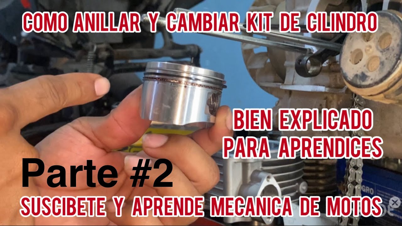 Cambio de kit de cilindro en motor de motoneta parte #2