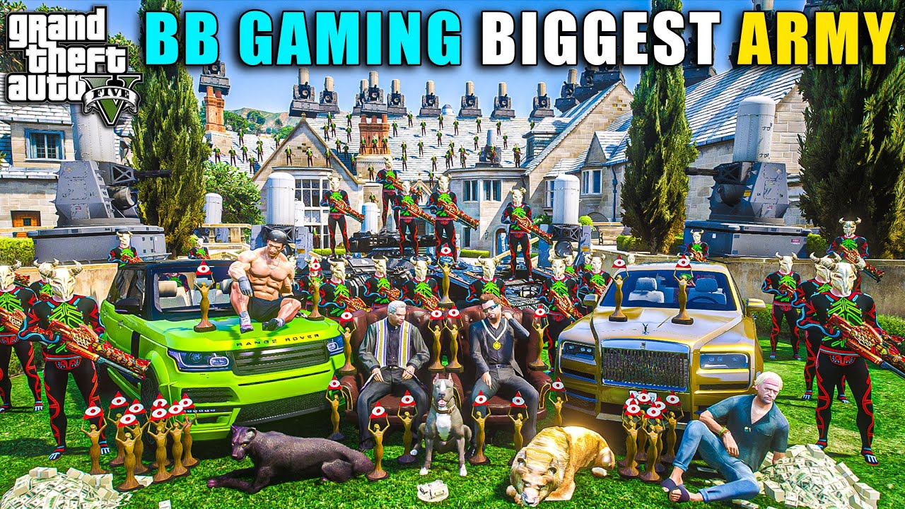 GTA 5 :MICHAEL'S DANGEROU ARMY AND BB GAMING ARMY | GTA V GAMEPLAY | GTA 5