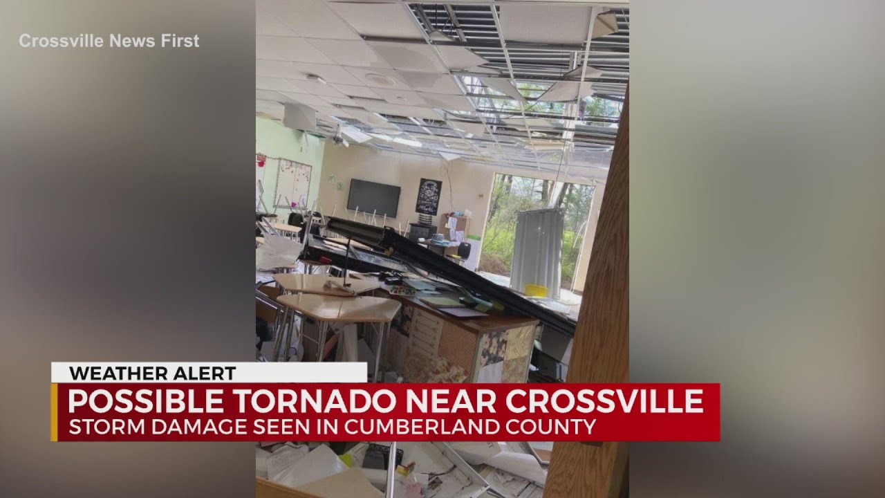 Possible tornado near Crossville