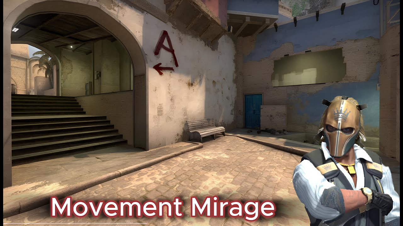 Показал самые базовые элементы на мираже!!!Cs 2 Movement MIrage