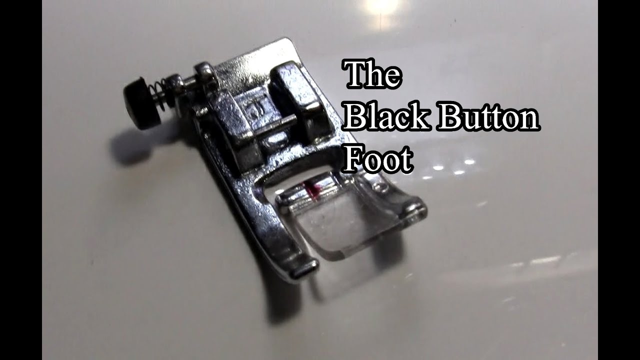 Black Button Leveling Foot - Christopher Nejman