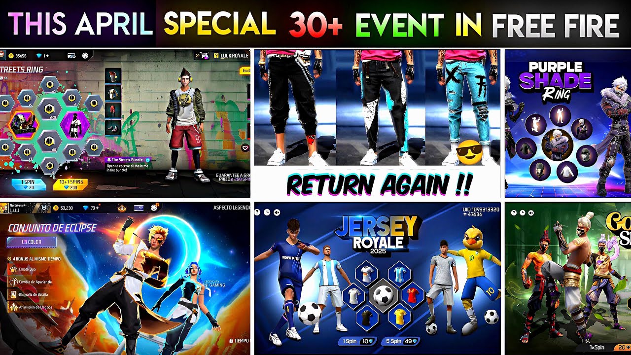 Upcoming Events in Free Fire 🤯🥳| Free Fire New Event | Ff New Event | New Event Ff