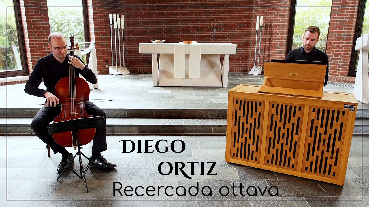 Ortiz : RECERCADA OTTAVA / Ricercar 8 • Fabian Boreck (baroque cello) & Tammo Wilken (organ)