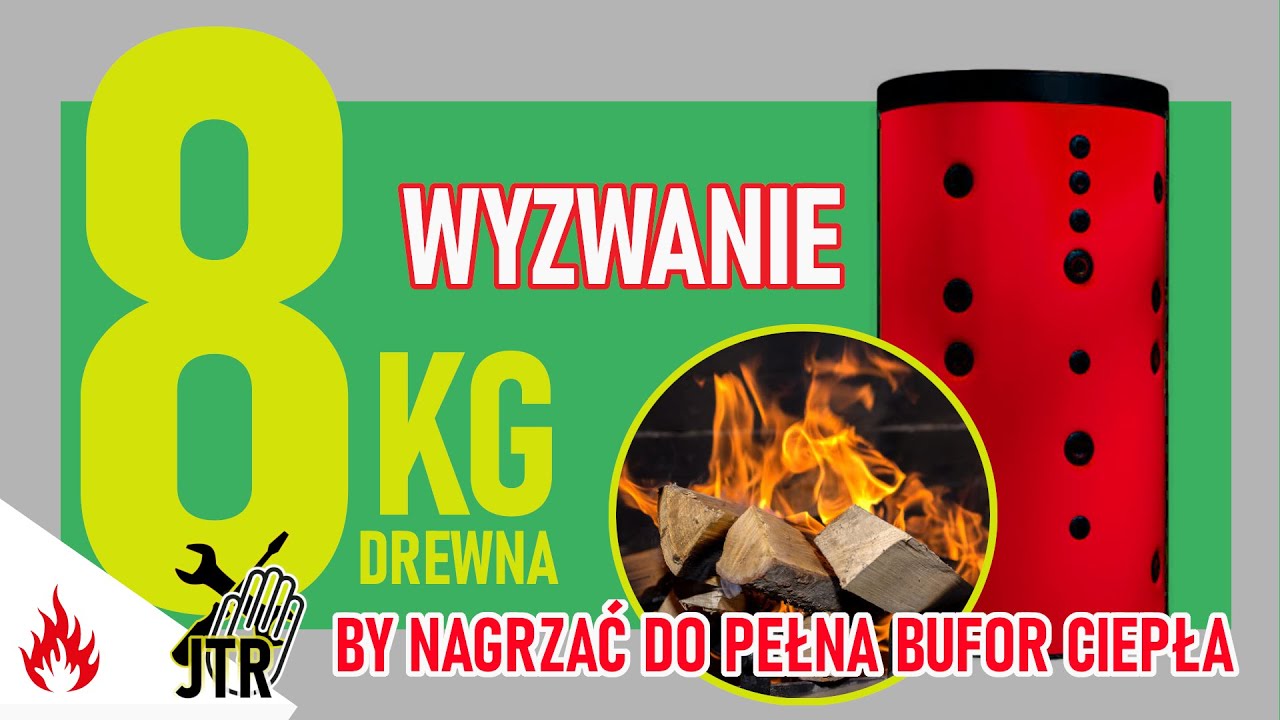 Bufor ciepła tylko 8 kg drewna opałowego do pełnego nagrzania Sprawność pieca na drewno MPM DS 14