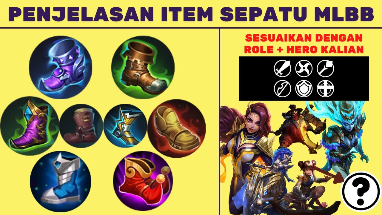 PENJELASAN LENGKAP ITEM SEPATU DI MOBILE LEGENDS, PILIH SEPATU SESUAI ROLE DAN HERO KALIAN