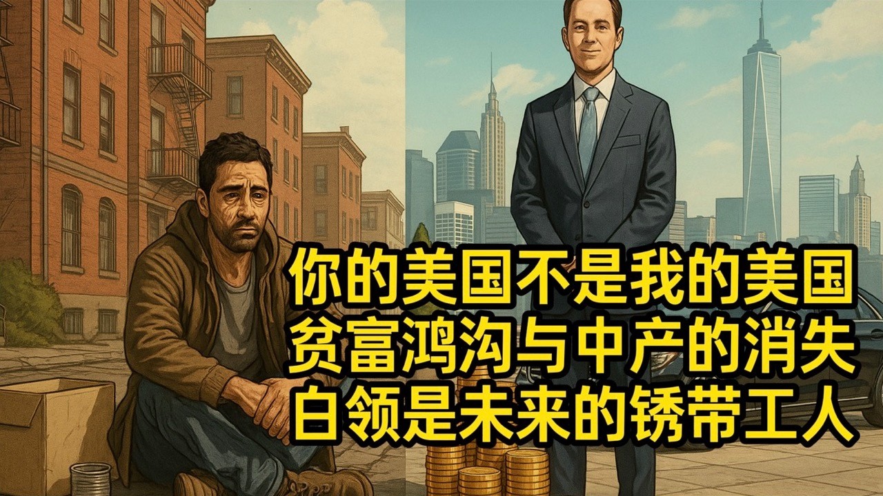 美国日益扩大的贫富差距，消失的中产阶级