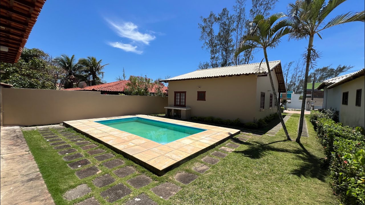 Casa de Praia Completa, com 4 quartos (2 suítes), no Condomínio Residencial Long Beach em Unamar!!