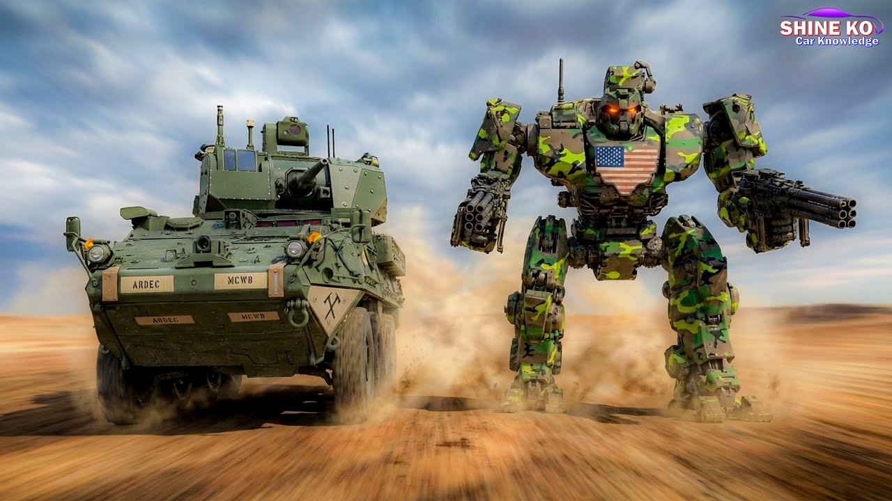 U.S.A Military Stryker Vehicle Transformation Robot