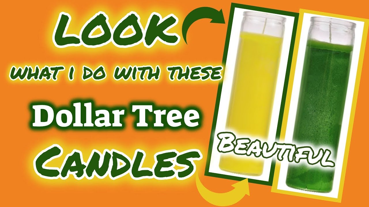 LOOK what I do with these DOLLAR TREE CANDLES | BEAUTIFUL