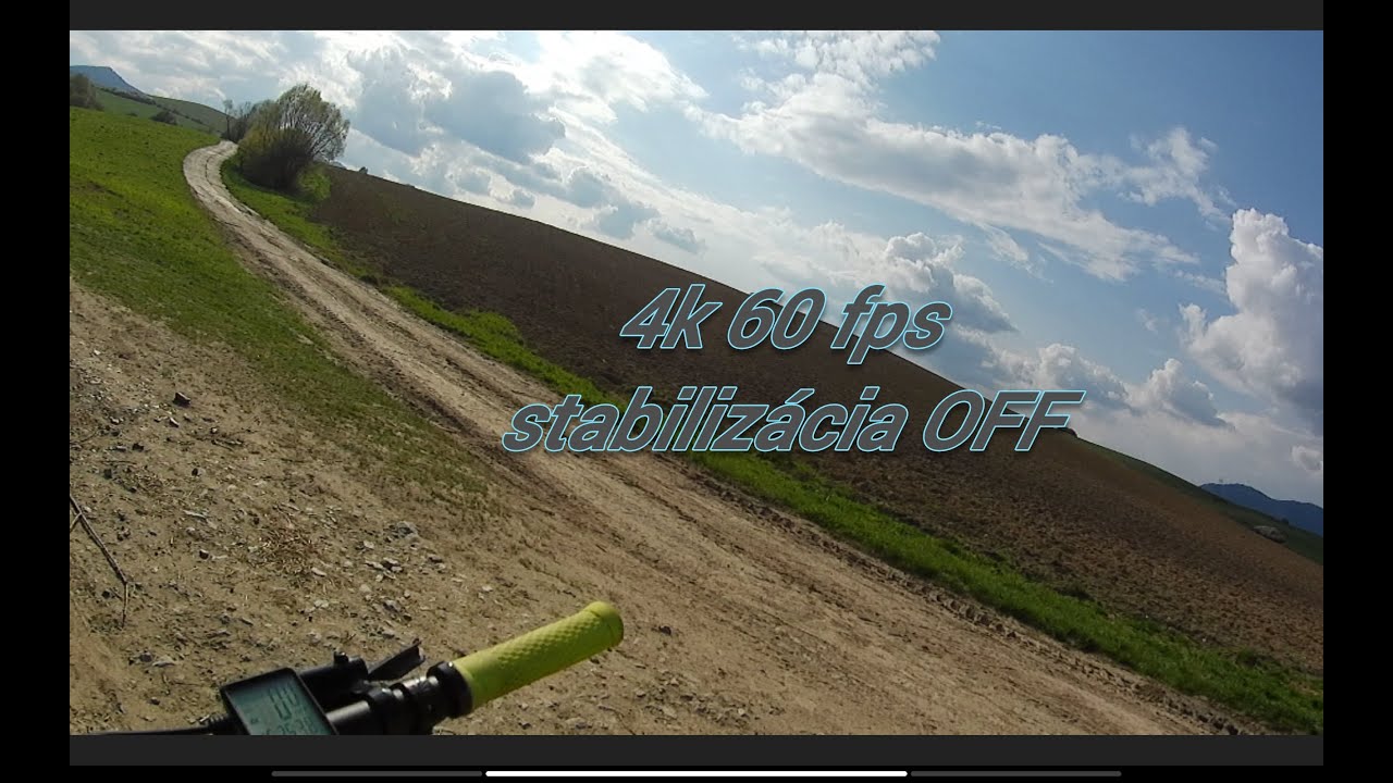 Test kamery Lamax W9.1  na bicykli  (-_-)  4k vs FHD, Stabilizácia ON vs OFF