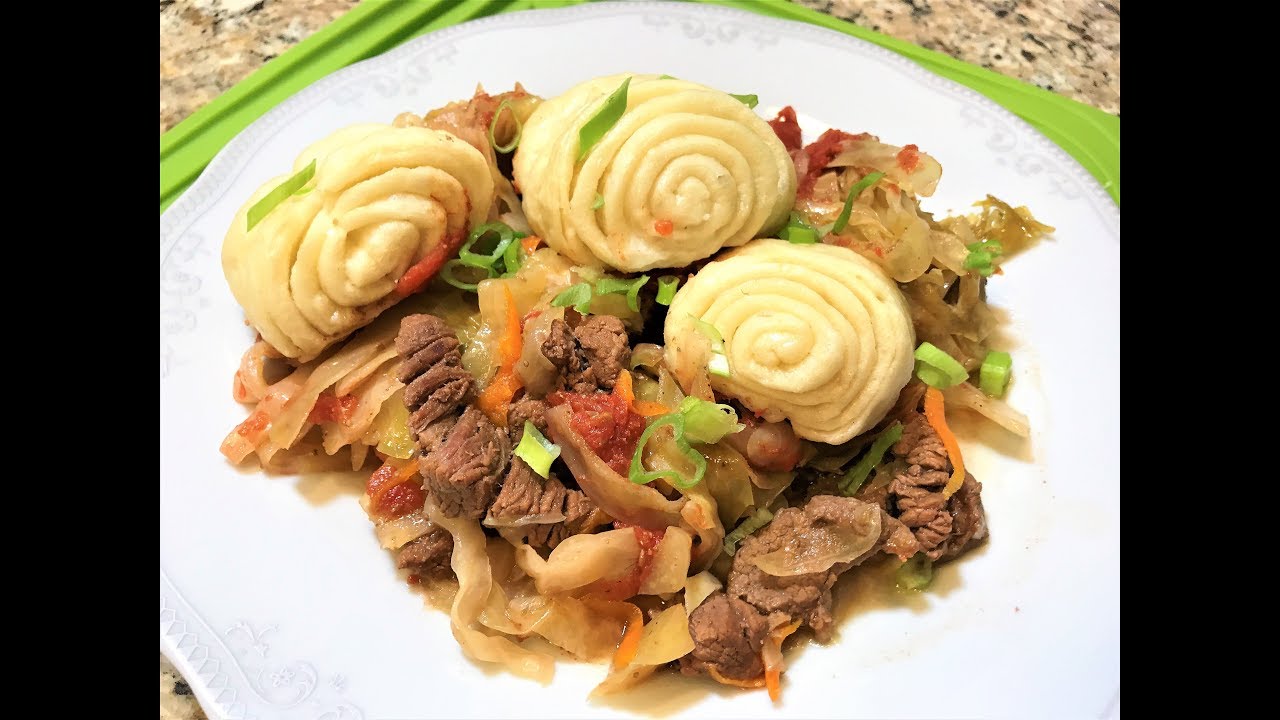 ШТРУДЛИ с Мясом и Капустой. ( блюдо поволжских немцев)   Конкурс. Shtrudli with meat and cabbage.