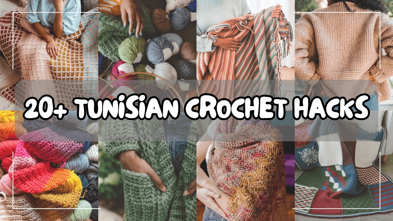 You've Been Doing It The Hard Way 🙈🧶 20+ Tunisian Crochet Hacks + Fixes