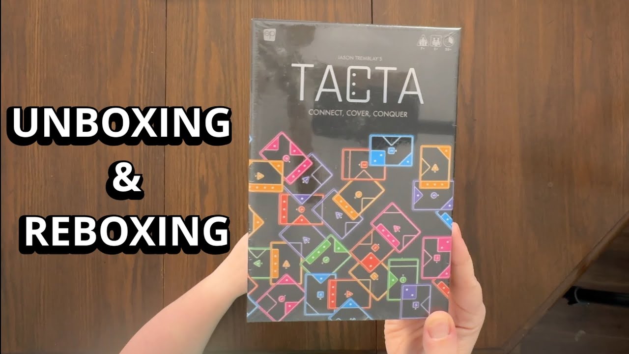 Tacta - Card Game Unboxing & Reboxing - What's Inside the box?