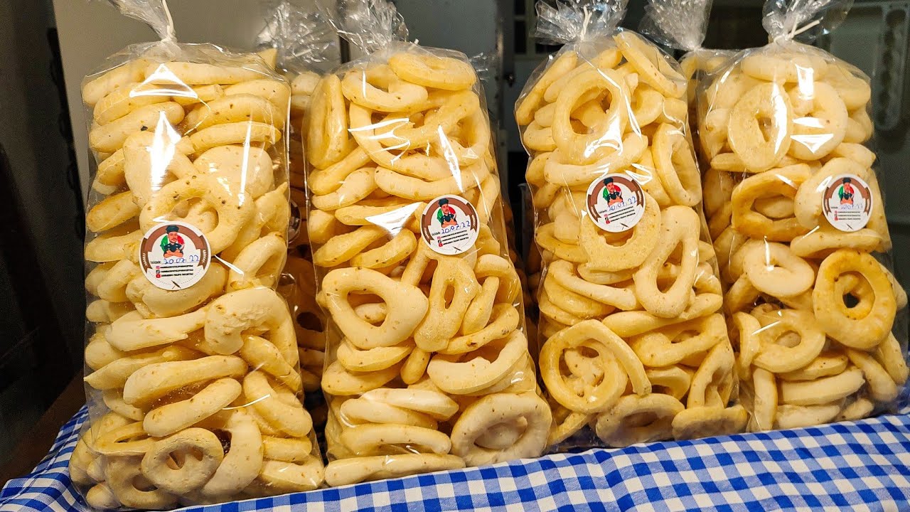 BISCOITO DE POLVILHO TEMPERADO ÓTIMA OPÇÃO DE VENDA!!