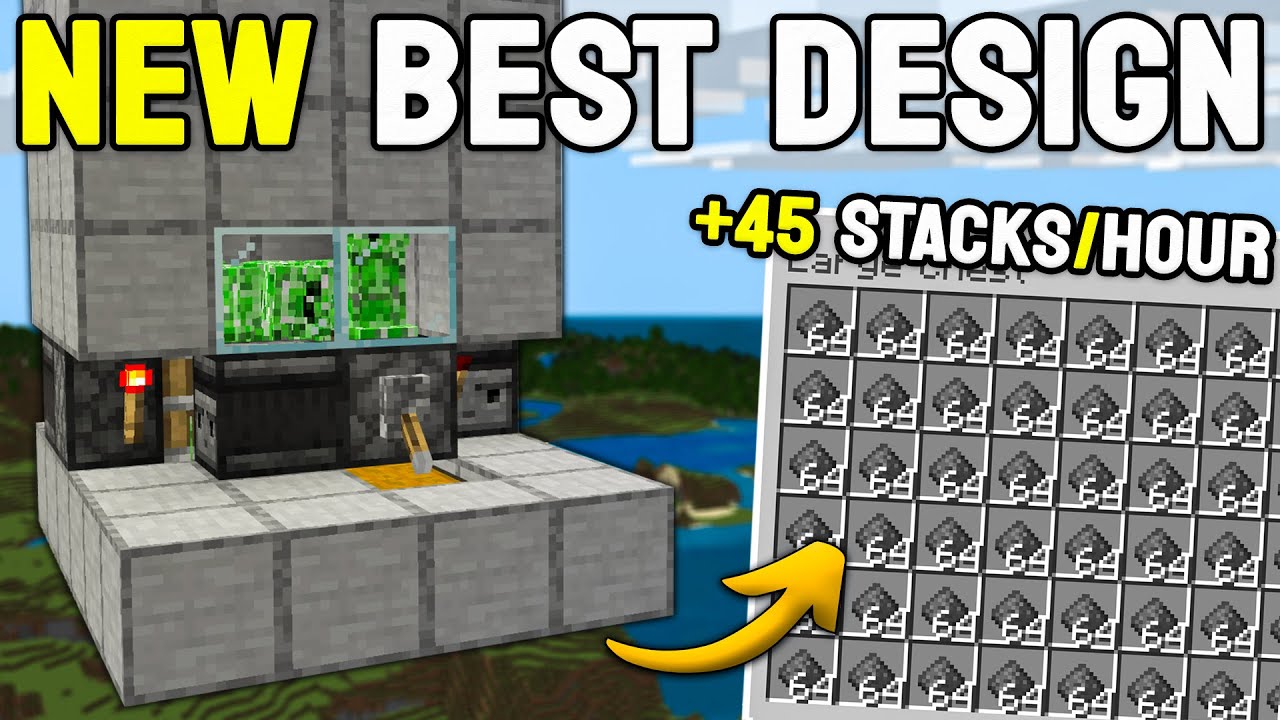 BEST Creeper Farm in Minecraft Bedrock 1.21