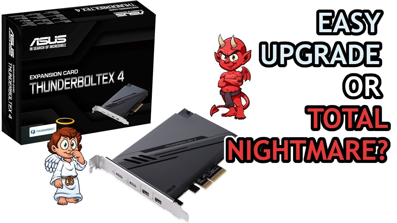 Установка карты расширения ASUS ThunderboltEX 4 Thunderbolt USB 4
