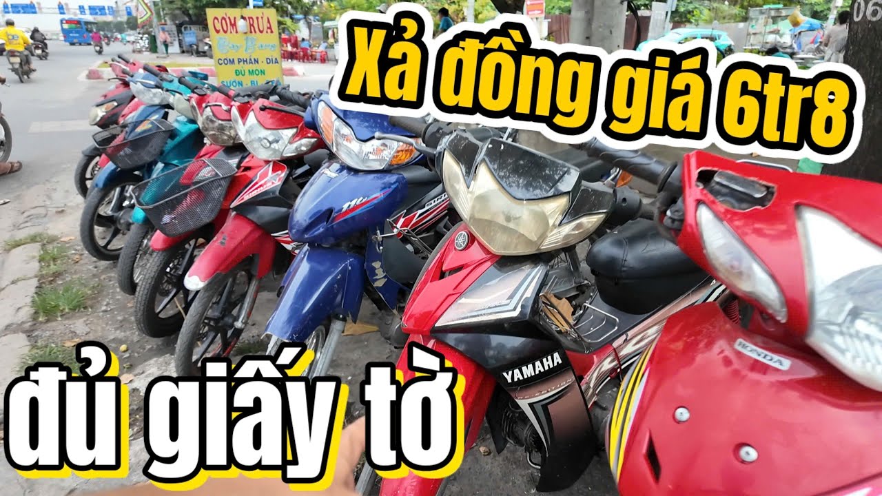 Chủ bán giá sắt vụn từ 5tr kho xe cũ kế bến An Sương đồng giá Sirius Thái Wave Dream 6tr8 có ship xa