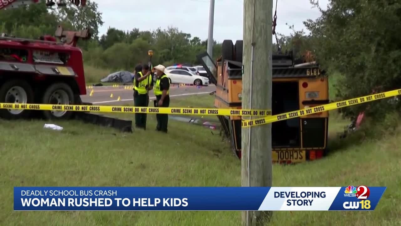 'It honestly broke my heart': Witness helps injured kids after Winter Haven bus crash