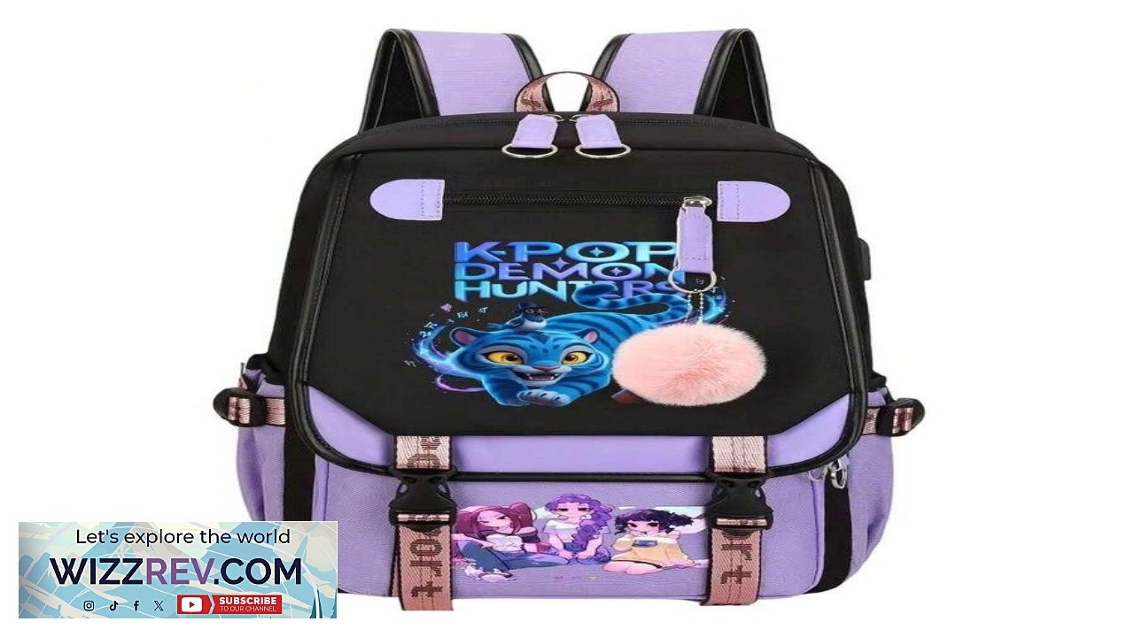 K Pop D Emon H Unters Bag Outdoor Travel Backpack Double Shoulder Bag School Bag