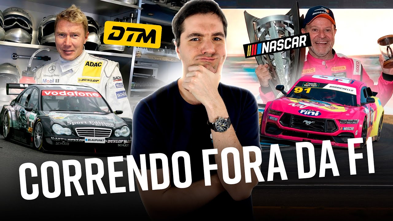 As participações de ex-Fórmula 1 em outras categorias - Hakkinen, Barrichello, Schumacher e Prost. 