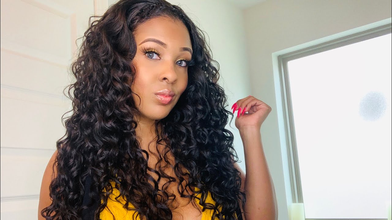 Half wig install with Sensationnel Boutique Bundles Instant weave