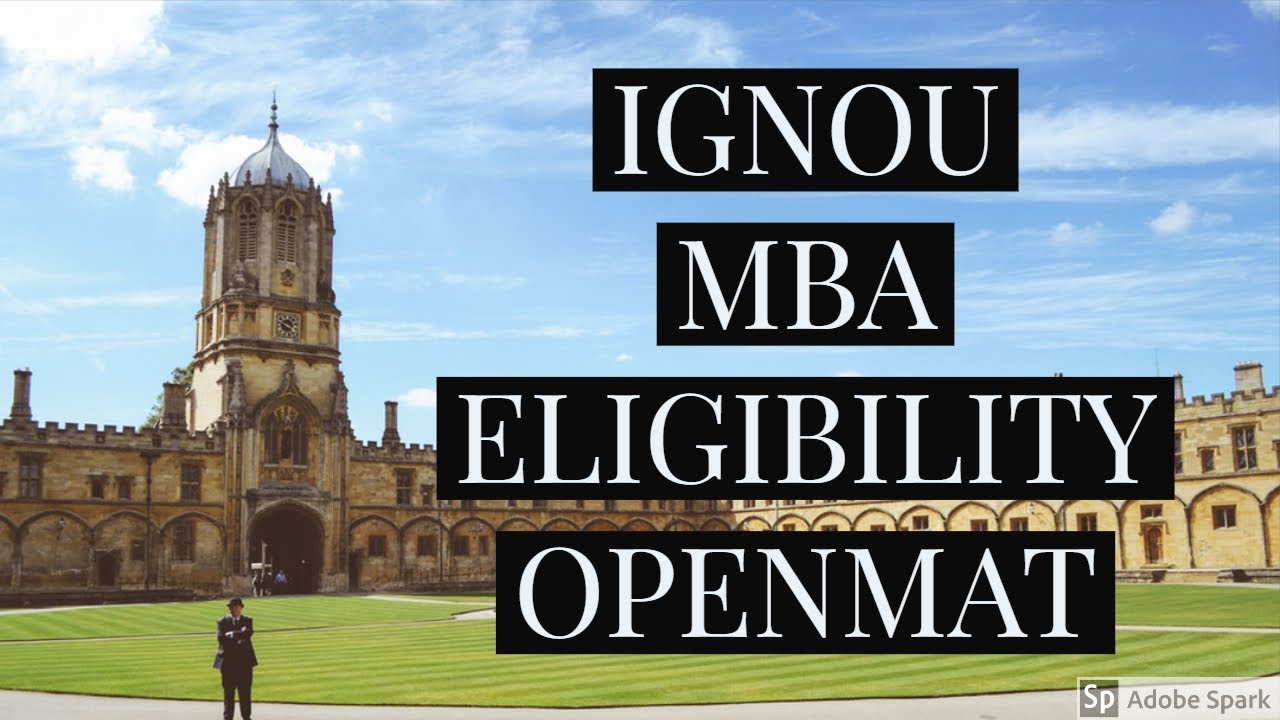 IGNOU MBA 2019 ELIGIBILITY OPENMAT || ENTRANCE EXAM || CHAUHAN VIDEOS IGNOU