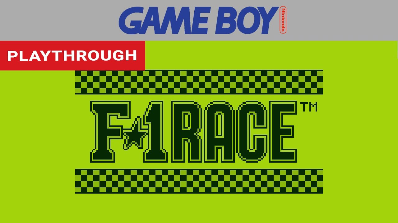 F1-Race (Game Boy) - Playthrough [HD] | RetroGameUp
