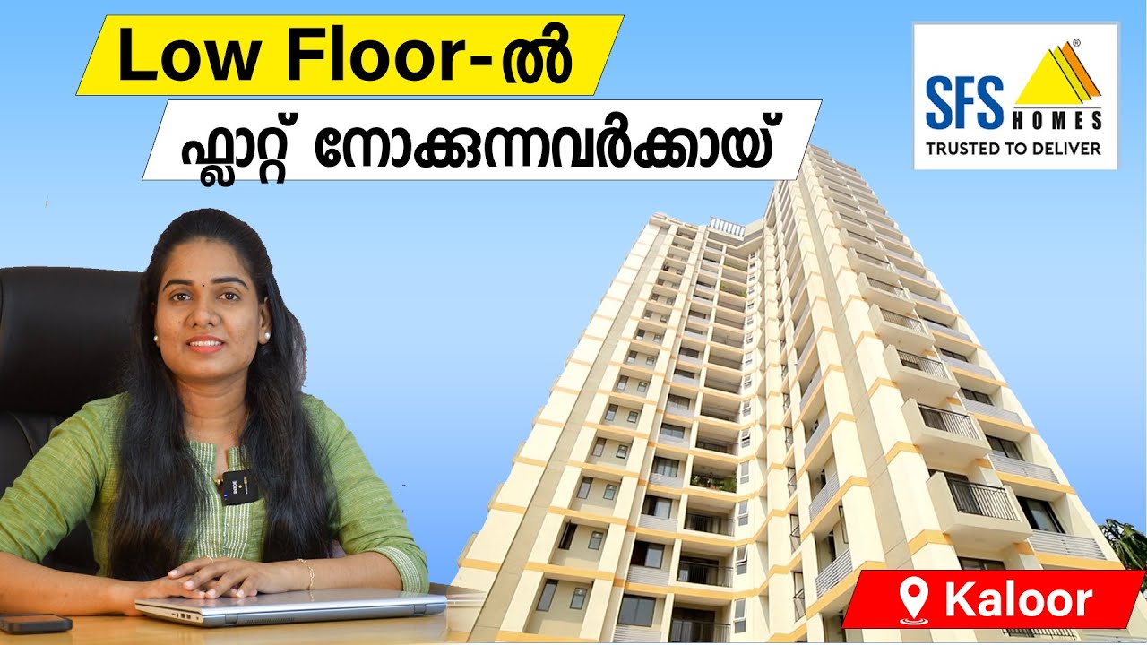Semi Furnished 3 BHK Flat Sale In Kochi Near Kaloor Kathrikadavu | Low Floor