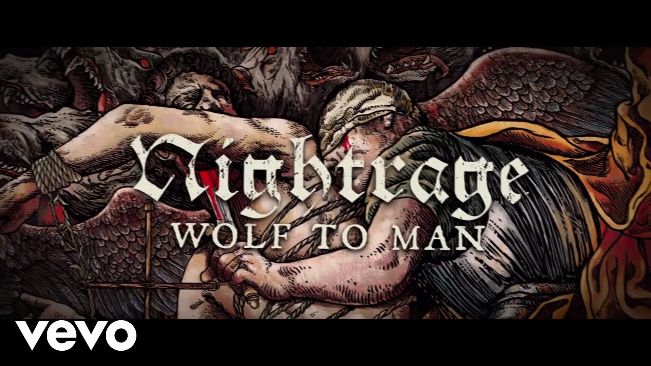 Nightrage - Wolf To Man (Lyric Video) (Official)