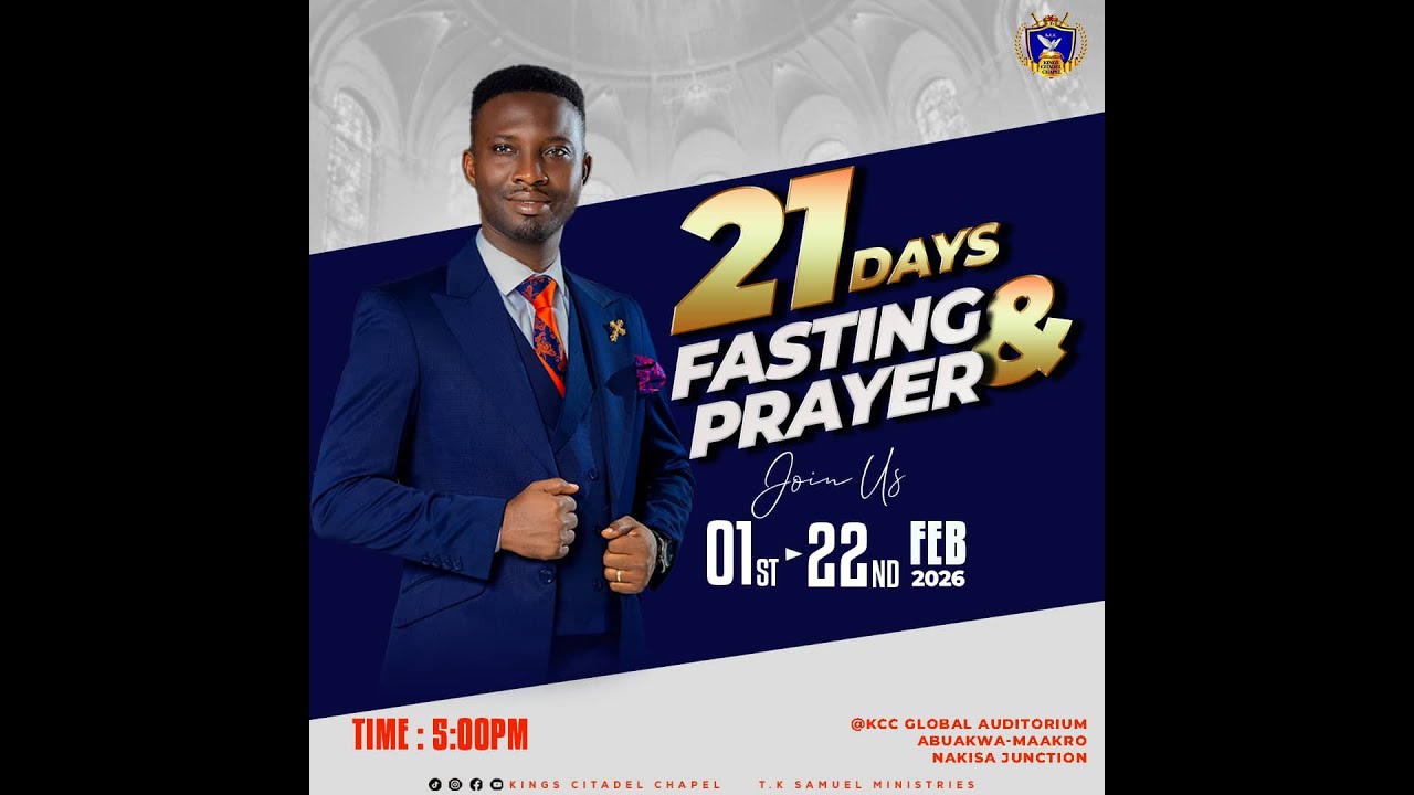 21 DAY FASTING & PRAYERS DAY 3 (GOD OF VENGEANCE) II WITH T.K. SAMUEL II KCC GLOBAL II 3.02.26