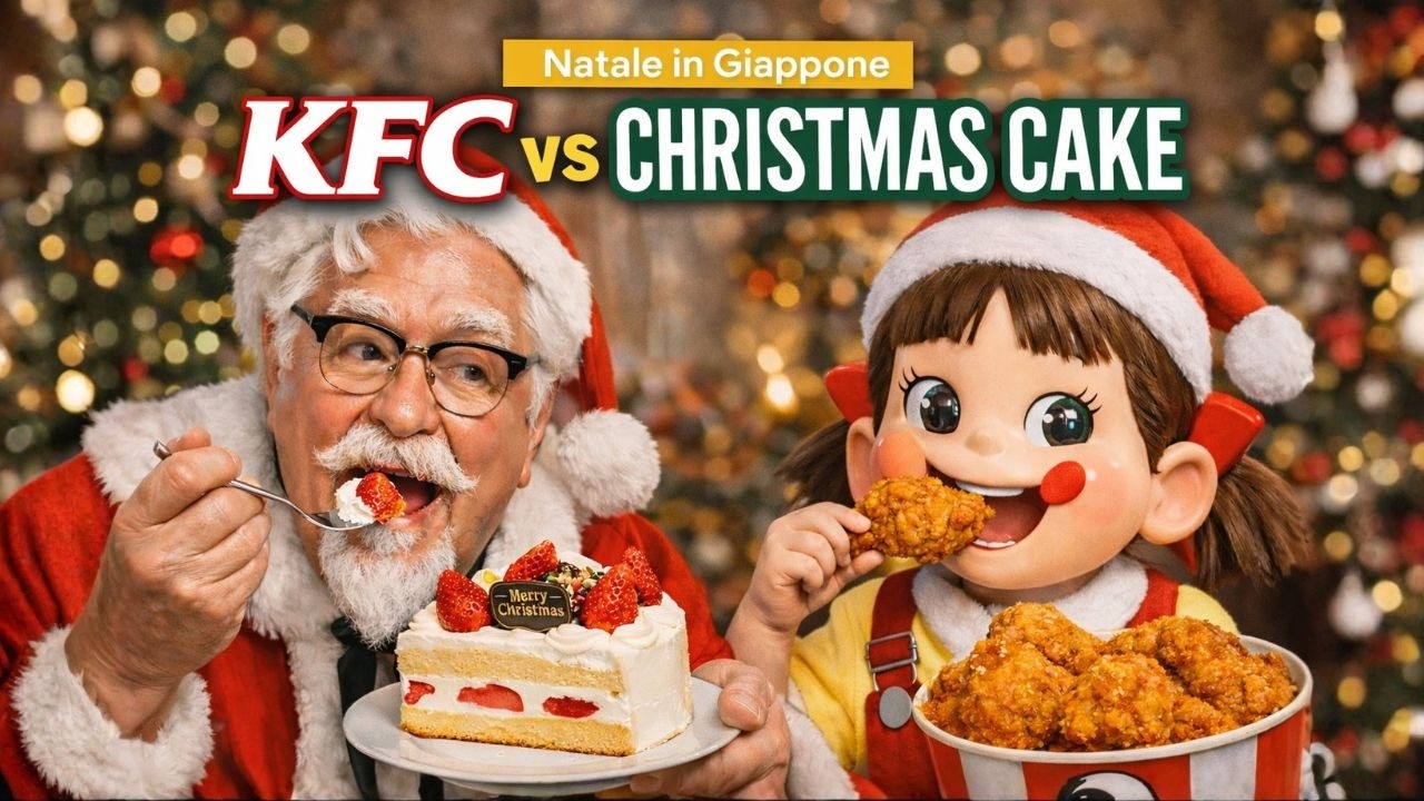 Natale in Giappone: perché mangiano KFC e la torta alle fragole?