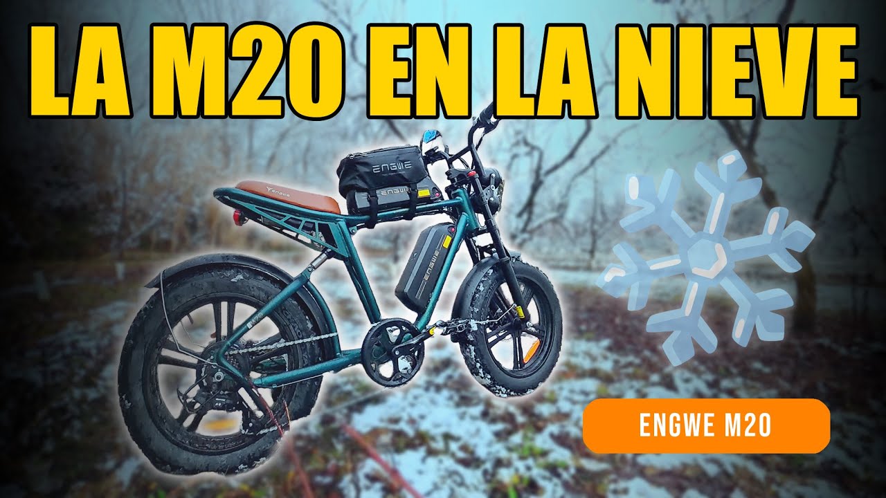 ❄️ La M20 en la nieve: calma, frío y belleza ❄️ #ENGWEM20 #engweofficial #SnowRide #ElectricBike