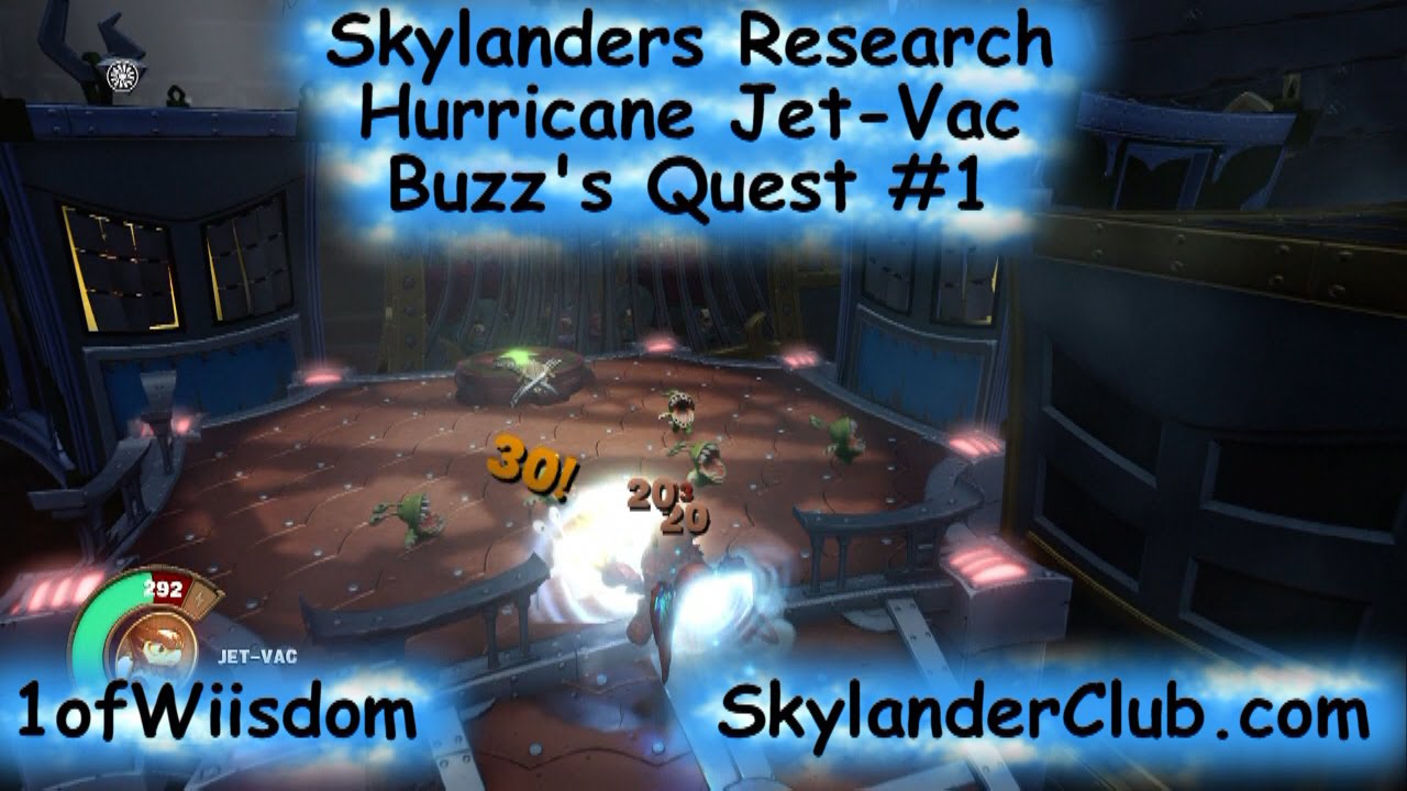 Skylanders SuperChargers Research: Hurricane Jet Vac Buzz's Quest #1