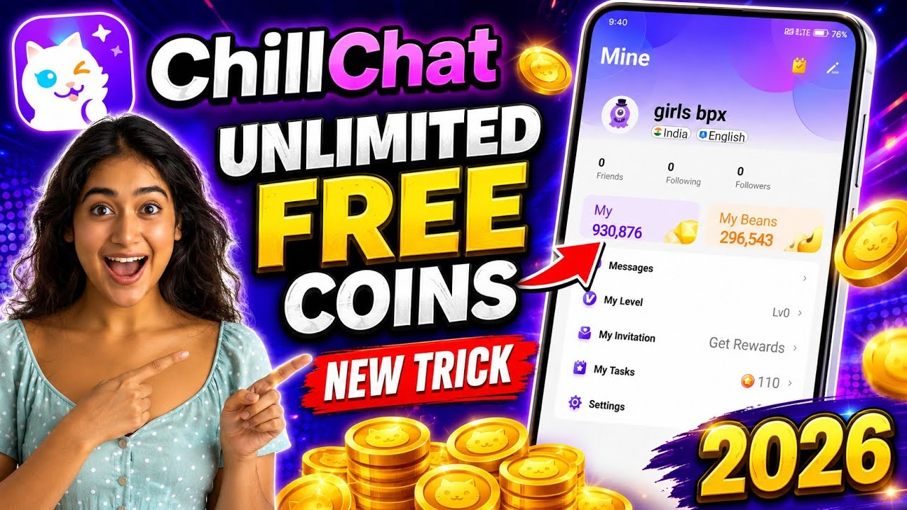 Chillchat App Free Coins Trick 2026 🤑 How to Get Free Coins in Chillchat App (100% Working)