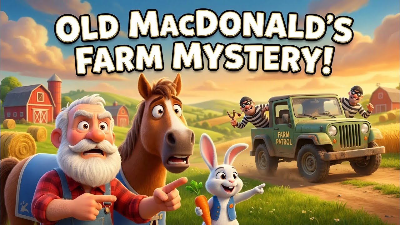 Old MacDonald’s Rescue Mystery! 🐴 Brave Horse Saved from Bandits | Fun Kids Cartoon Adventure