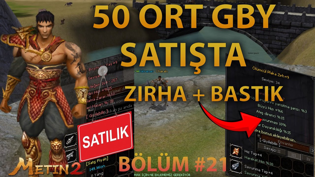 50 Ort GBY pazara attık ! | 15 Ateşli &Ouml;l&uuml;mc&uuml;l Plaka Zırh +9 basıyoruz ! | Metin2 Ruby Lucifer
