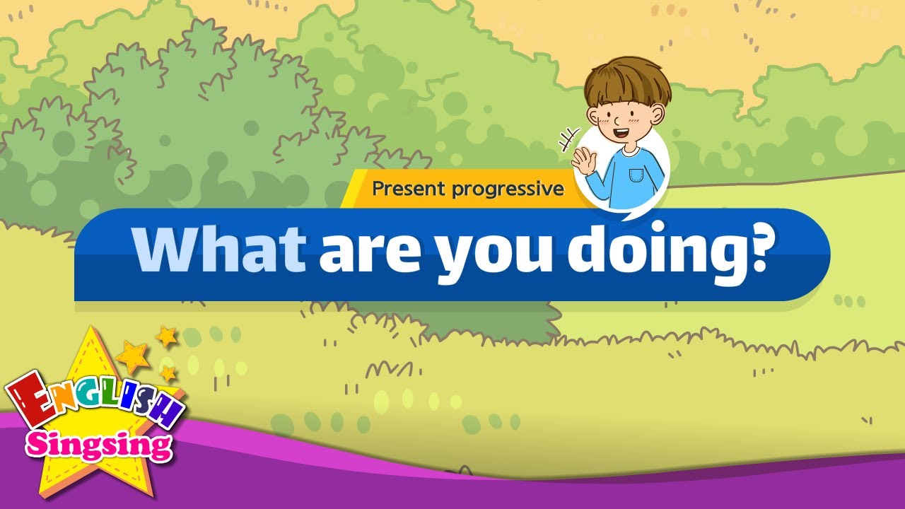 [Present progressive] What are you doing? - Easy Dialogue - Role Play