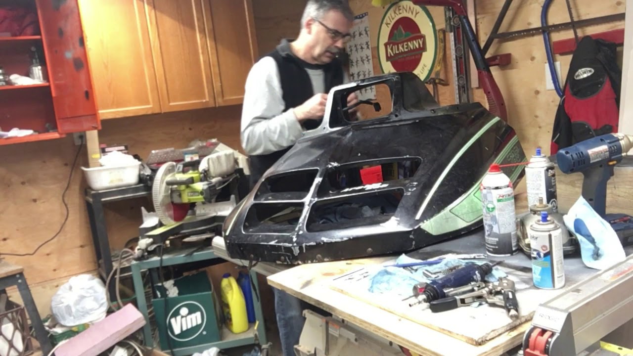 1979 Arctic Cat Jag F/C3000 installing engine, cables,dash