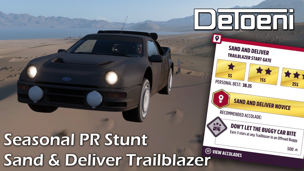Руководство по выполнению задания Sand And Deliver Trailblazer для автомобилей S2 в Forza Horizon 5