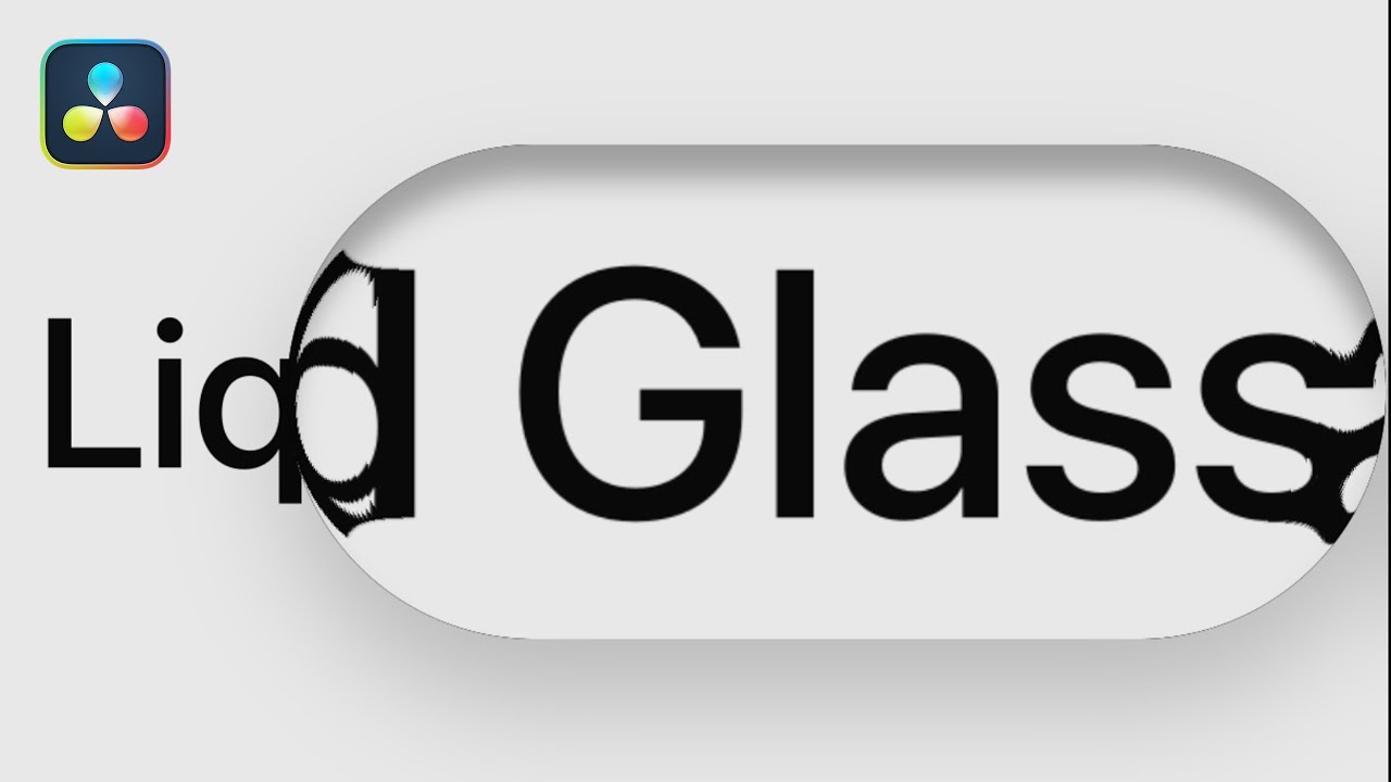 Make Apple's Liquid Glass in DaVinci Resolve (Tutorial)