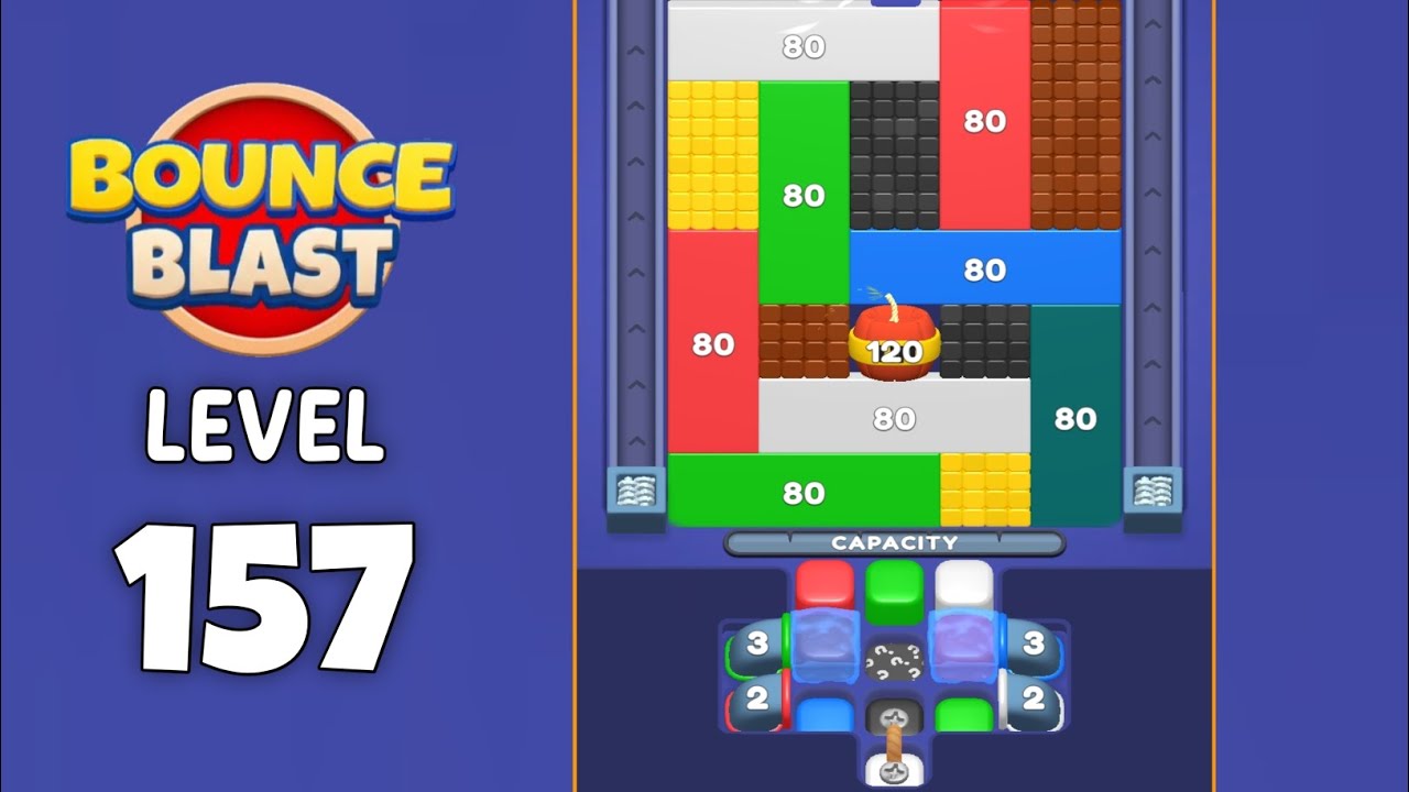Bounce Blast level 157 solution