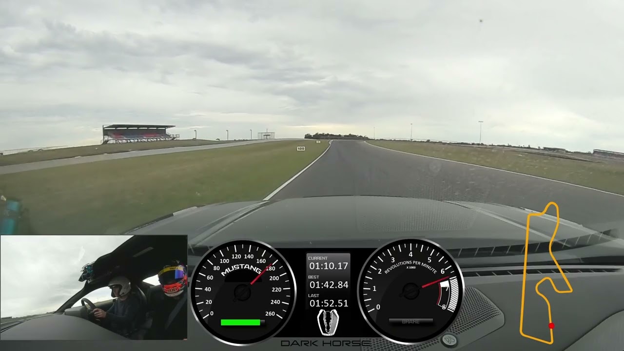 2024 Ford Mustang Dark Horse onboard The Bend Motorsport Park