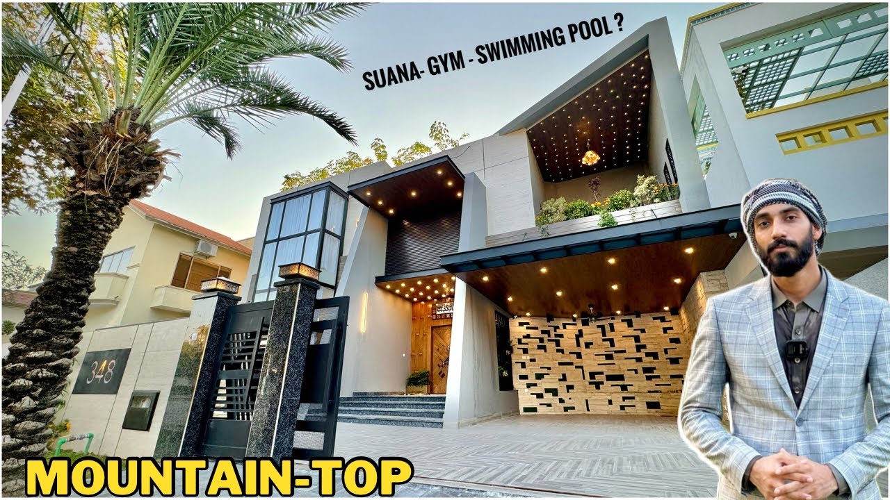 24 Marla SPACESHIP-ENTRANCE to a NEWYORK THEMED ARCHITECTURE House For Sale in Bahria Islamabad