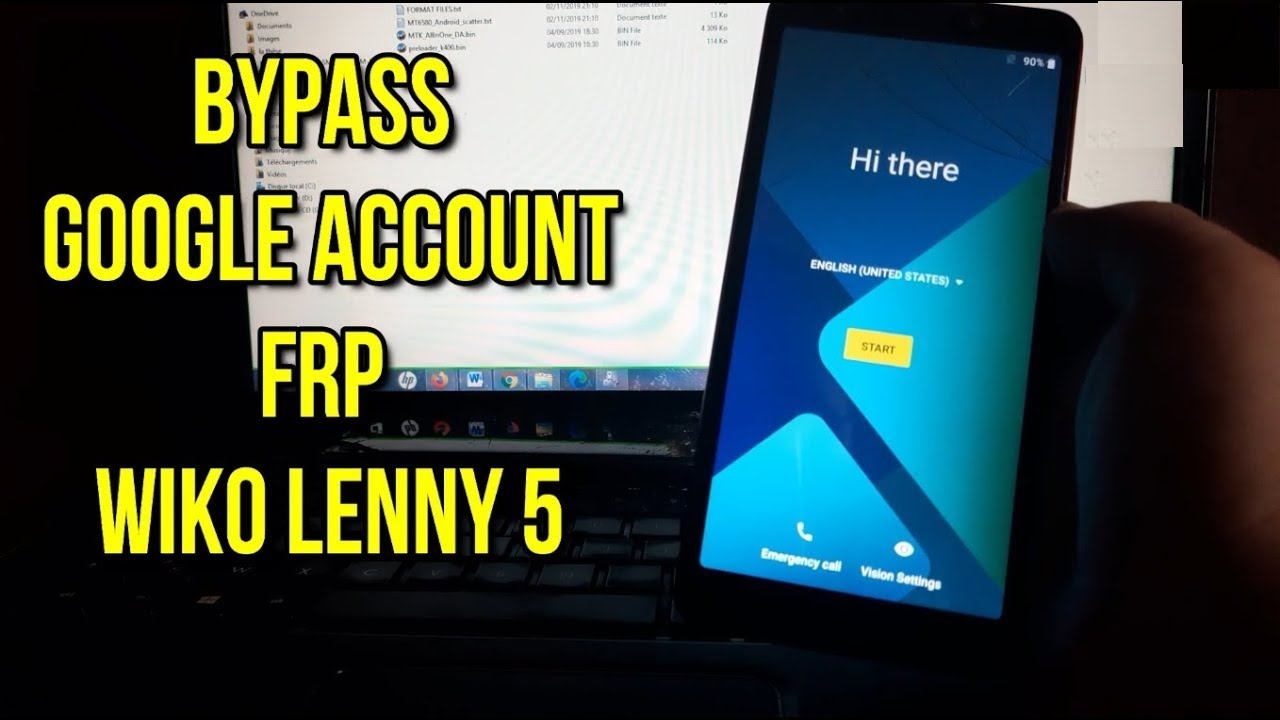Wiko Lenny 5 FRP bypass google account method 1